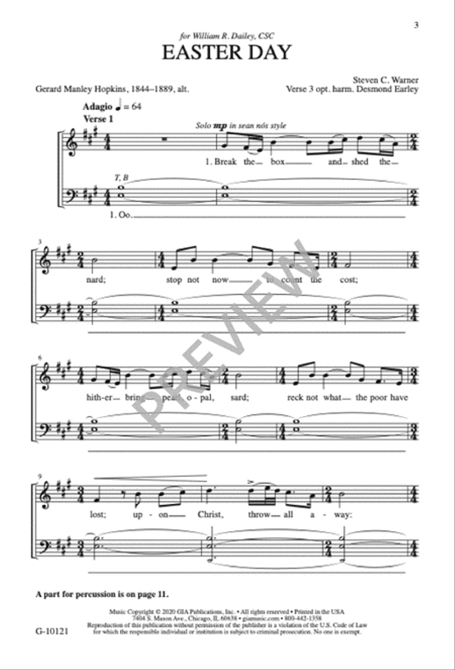 Easter Day SATTB scores gallery preview page 4