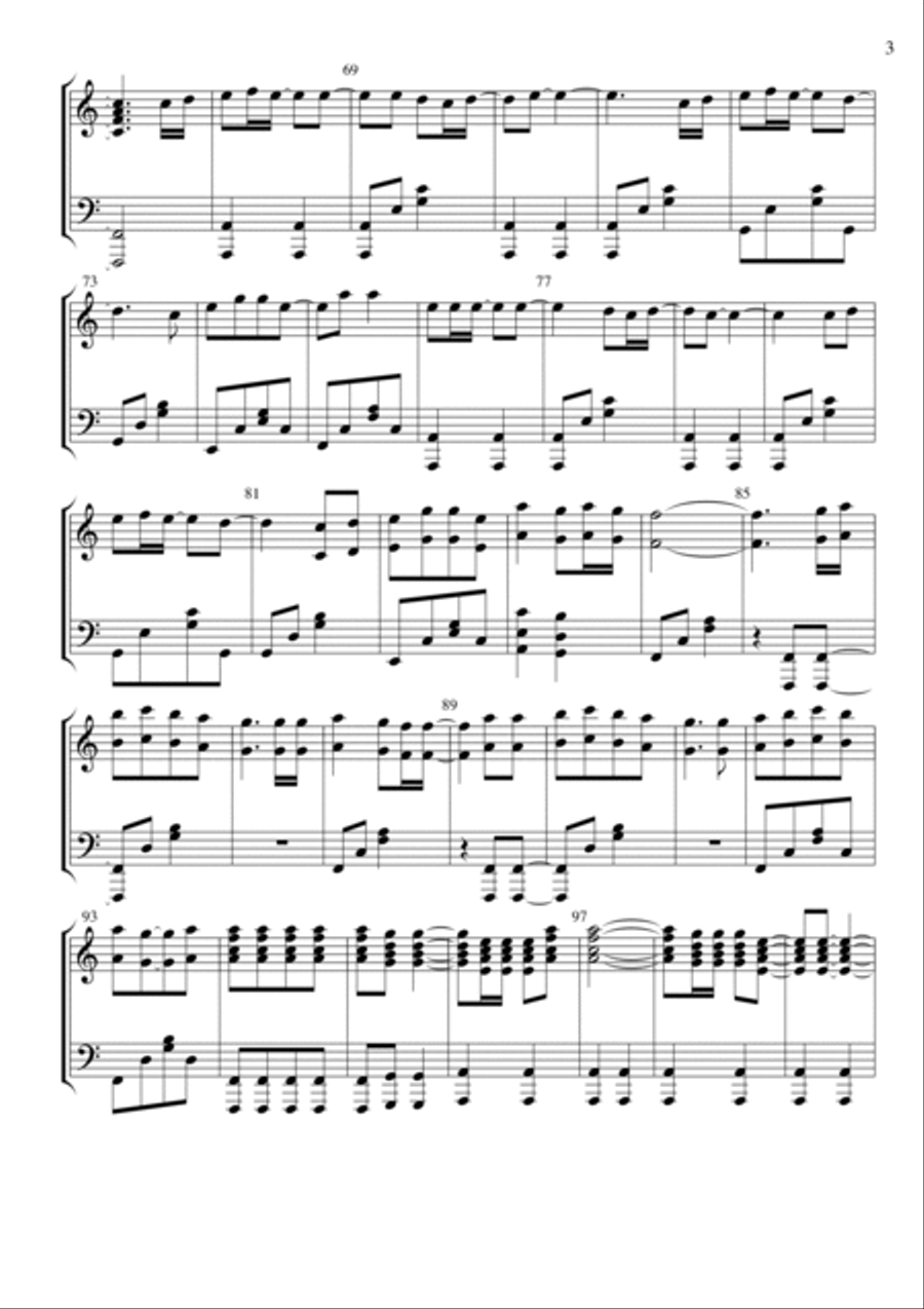 Burning Heart Piano Solo scores gallery preview page 3