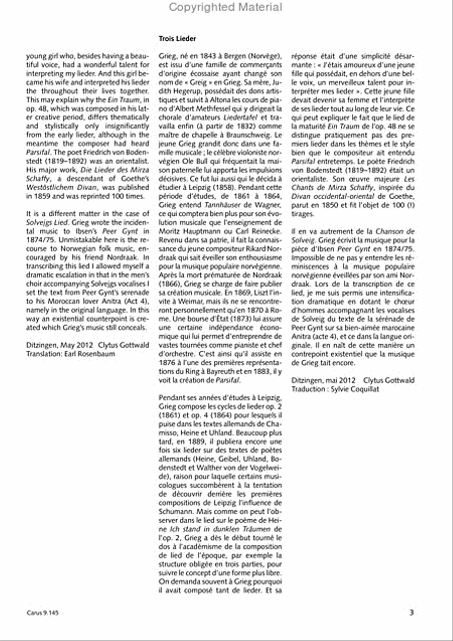 Gottwald/Grieg: Drei Lieder Choir scores gallery preview page 4