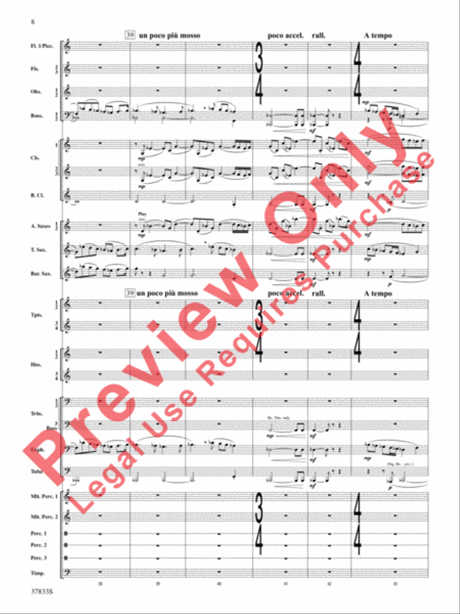 Symphonic Essay Concert Band scores gallery preview page 9