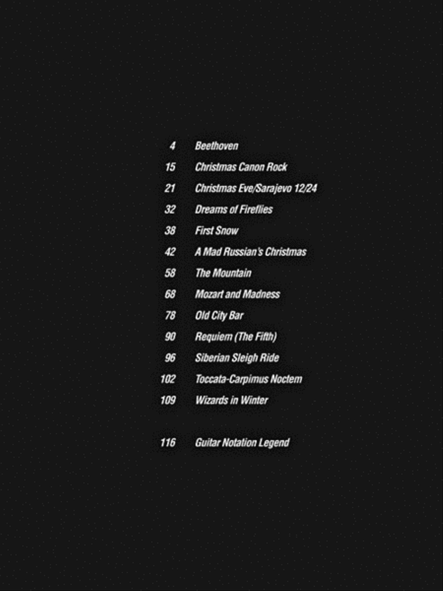 Trans-Siberian Orchestra Guitar Anthology Electric Guitar scores gallery preview page 4