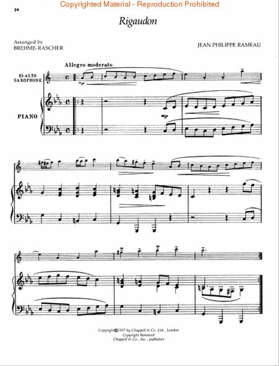 The Rascher Collection Alto Saxophone scores gallery preview page 2