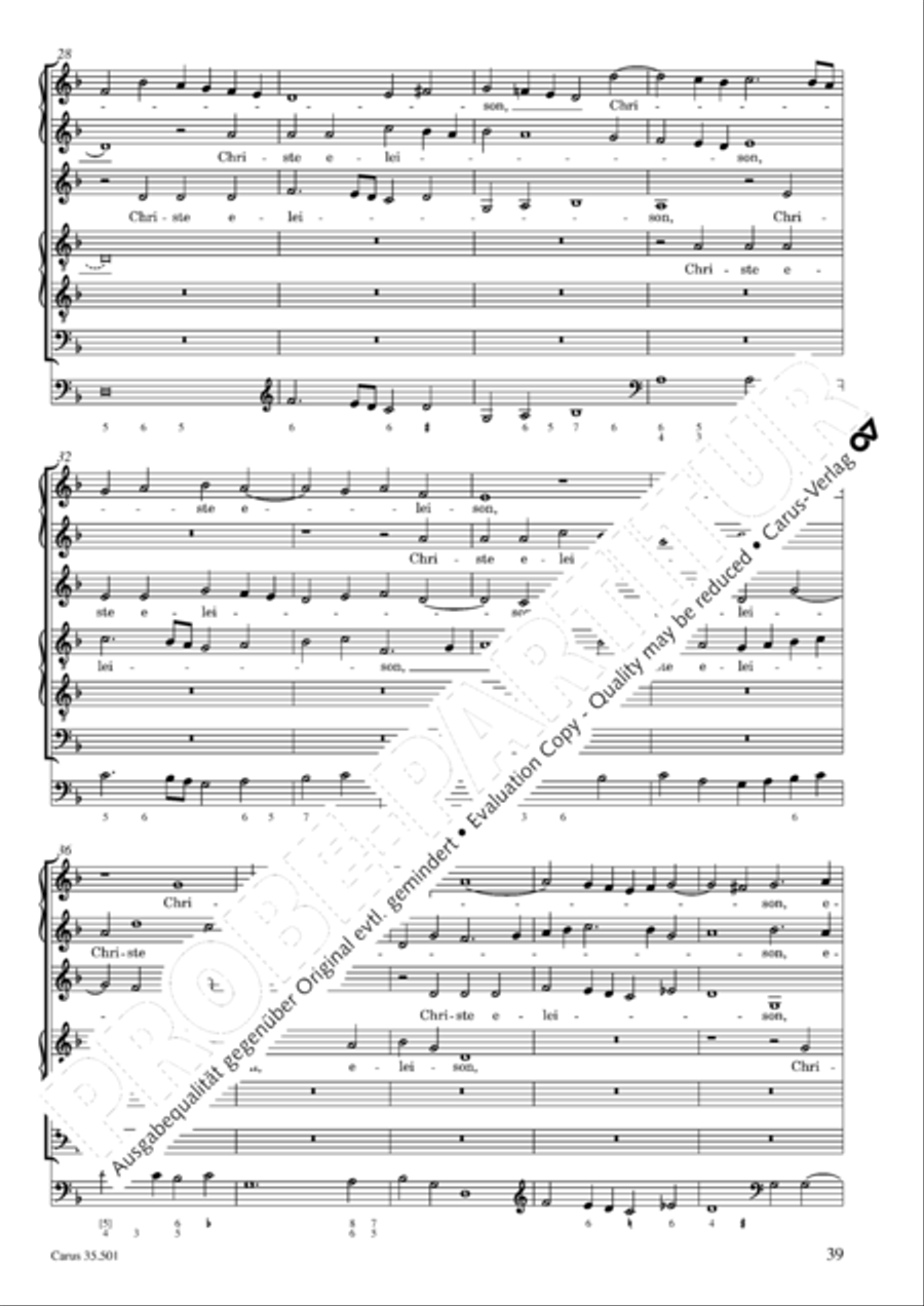Palestrina: Masses and individual movements Score scores gallery preview page 54