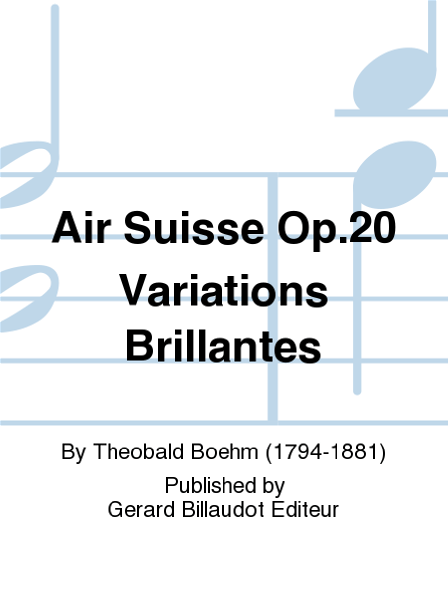 Air Suisse Op. 20 Variations Brillantes Chamber Music scores gallery preview page 1