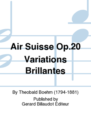 Book cover for Air Suisse Op. 20 Variations Brillantes