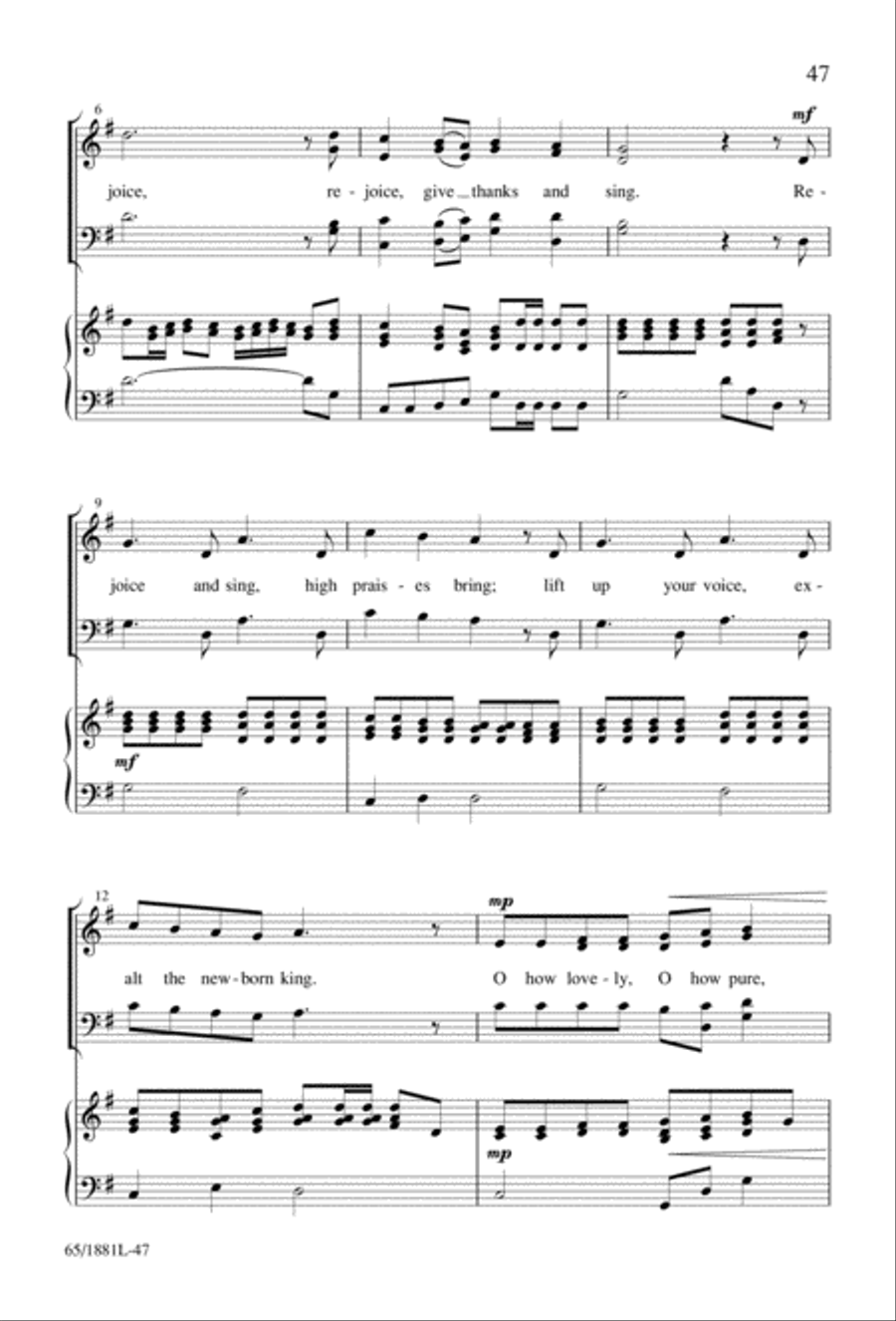 A Very Special Night A Very Special Night Unison Choir scores gallery preview page 49