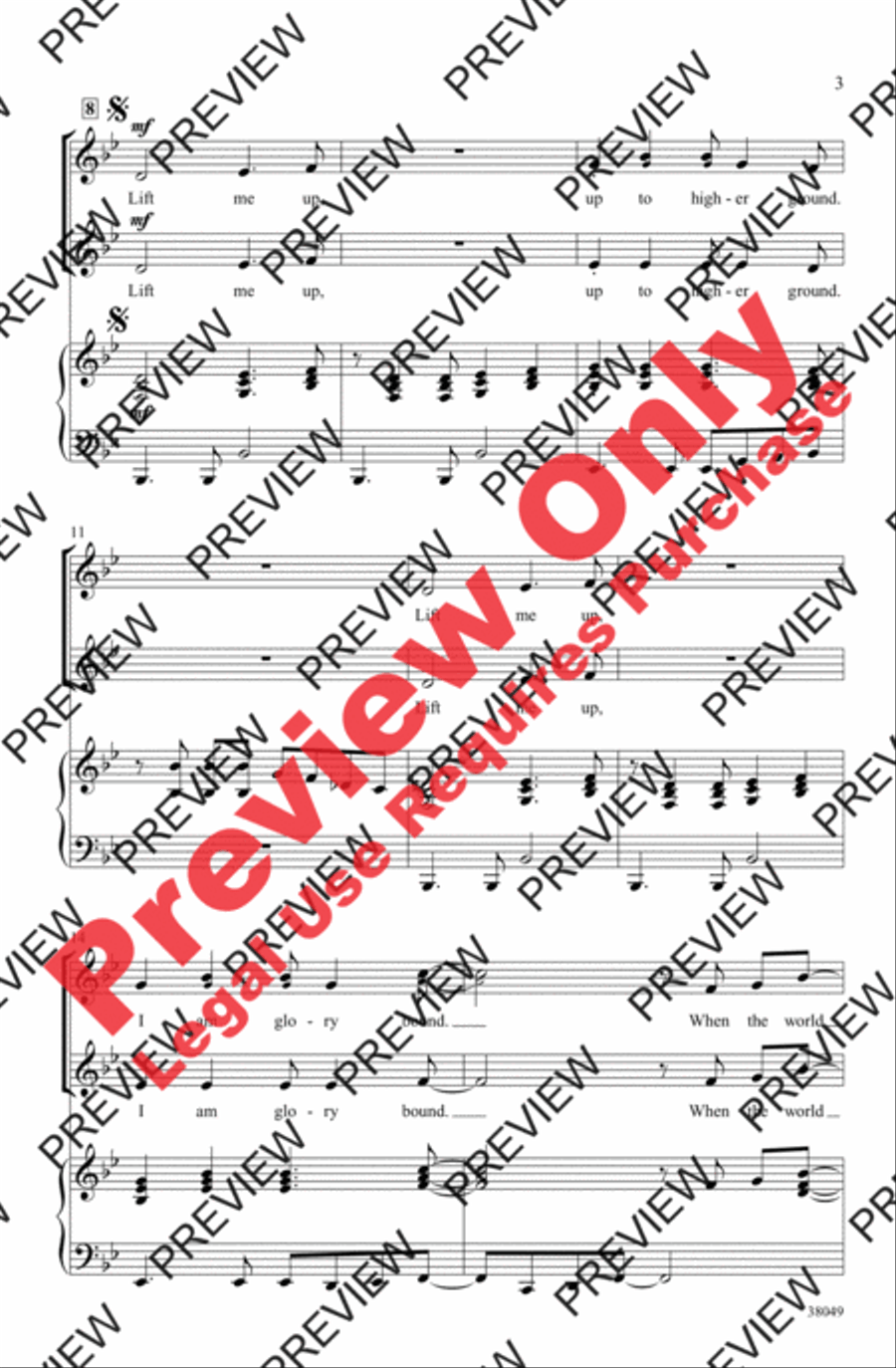 Lift Me Up! 2-Part scores gallery preview page 3