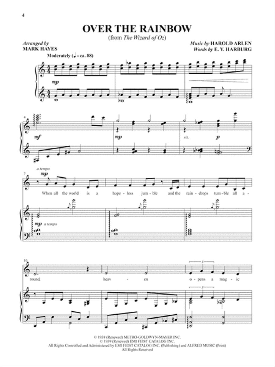 The Mark Hayes Vocal Solo Collection -- 10 Inspirational Songs for Solo Voice Voice Solo scores gallery preview page 6