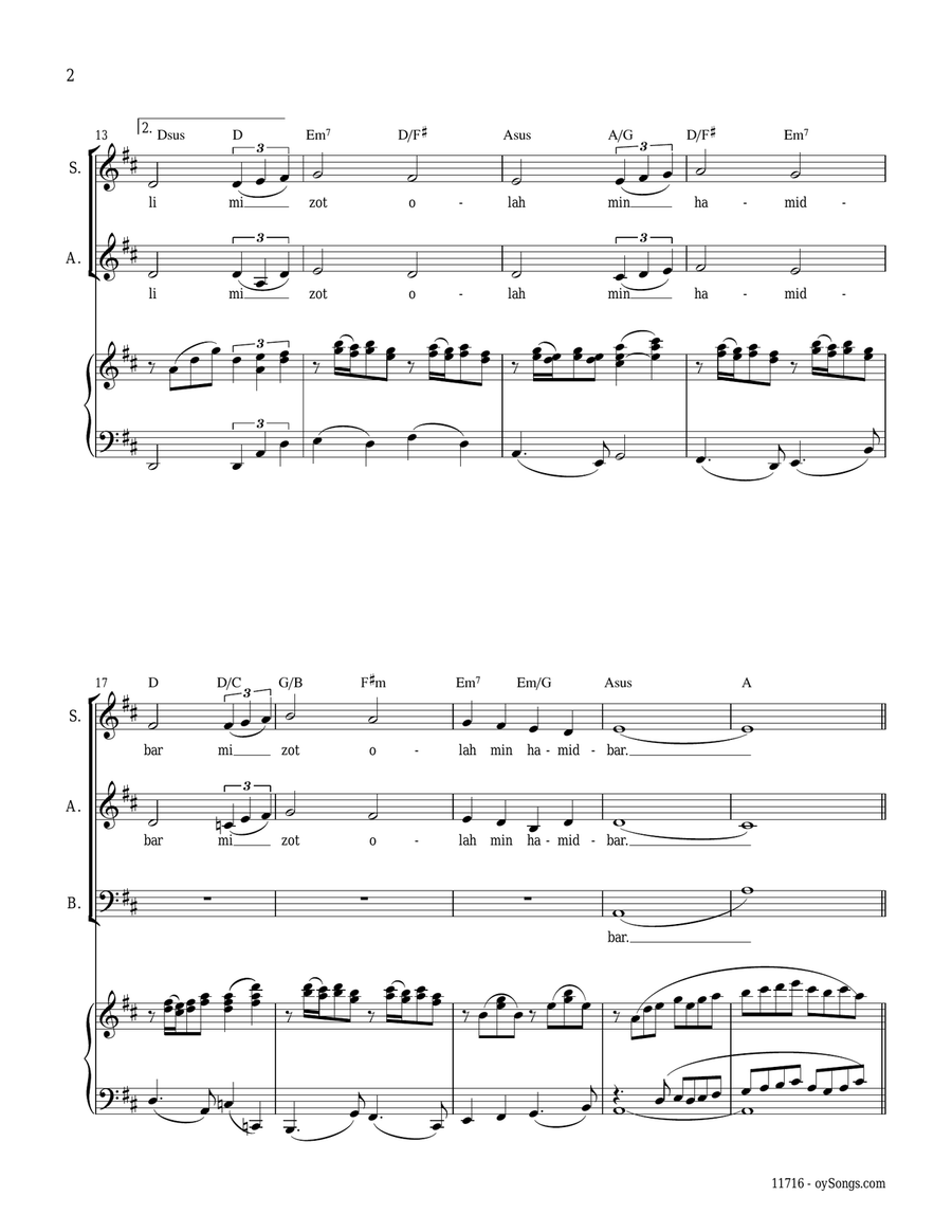 Dodi Li 4-Part scores gallery preview page 2