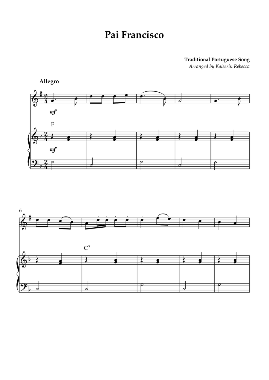 Pai Francisco Tenor Saxophone scores gallery preview page 1