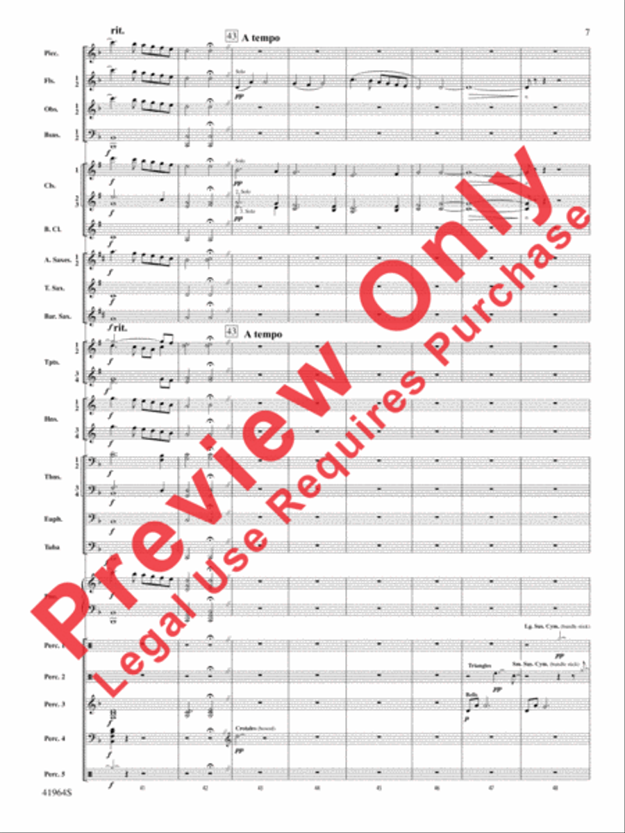 All the Pretty Little Horses Concert Band scores gallery preview page 8