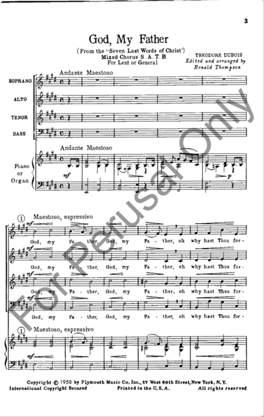 God, My Father God, My Father 4-Part scores gallery preview page 2
