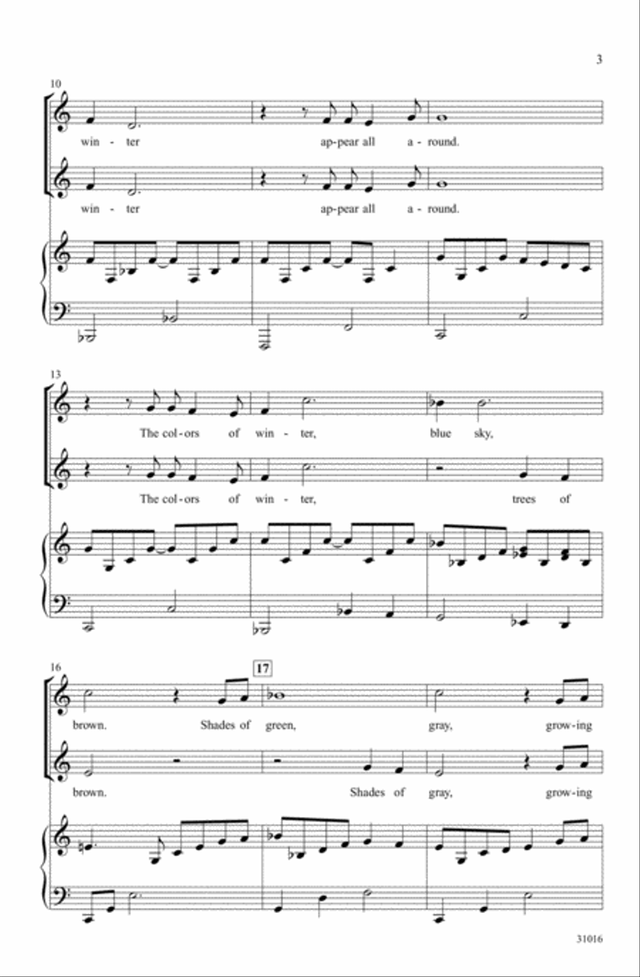 The Colors of Winter 2-Part scores gallery preview page 2