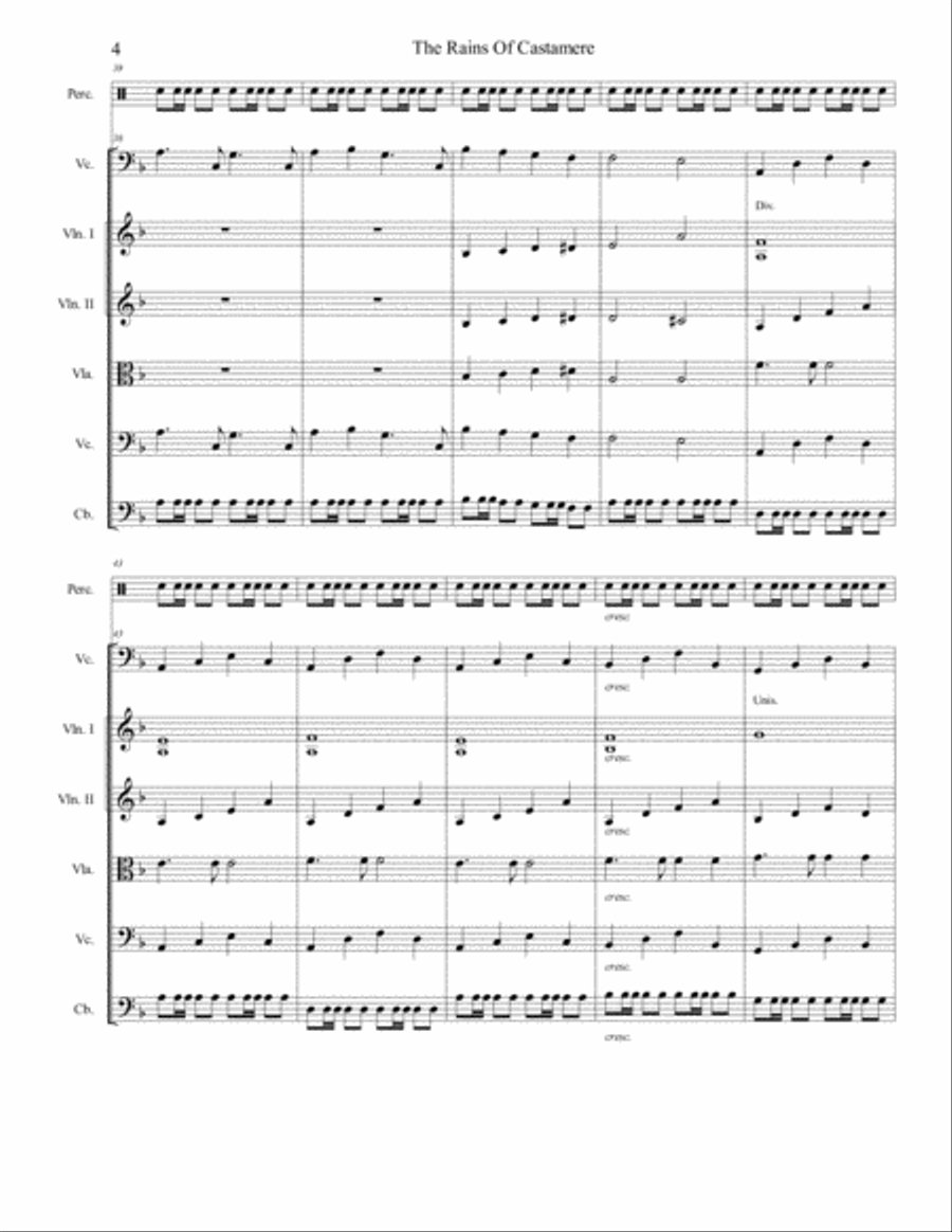 The Rains Of Castamere The Rains Of Castamere String Orchestra scores gallery preview page 5