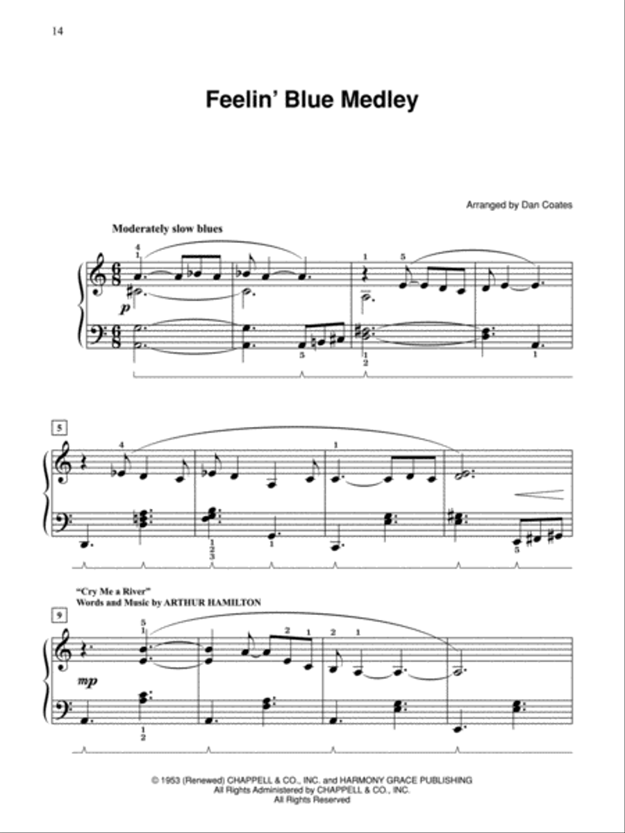 Dan Coates Popular Piano Library -- Medleys of Timeless Standards Piano Solo scores gallery preview page 2