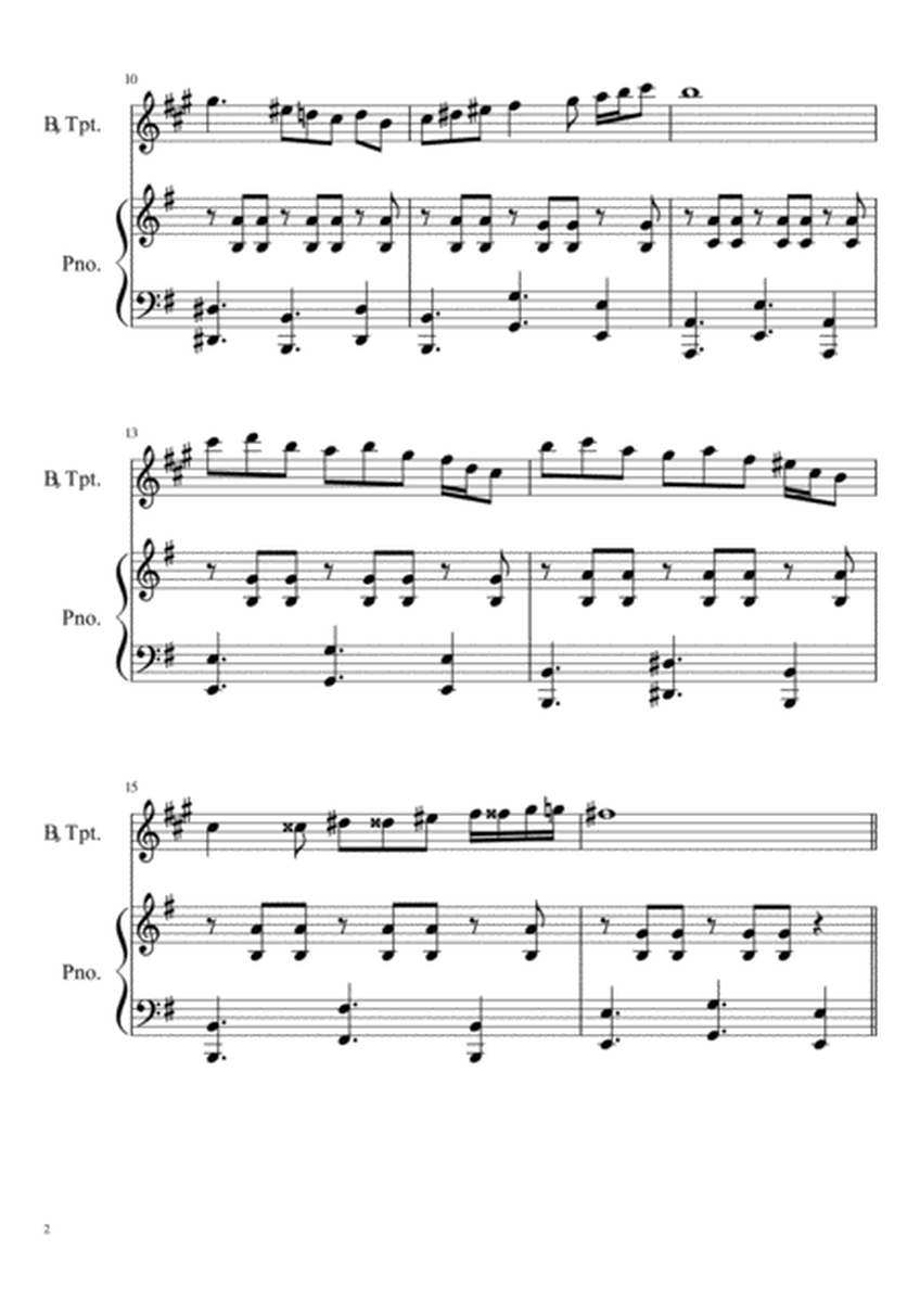 Opus 79, Intermezzo for Trumpet & Piano # 1 (Score & Part) image number null