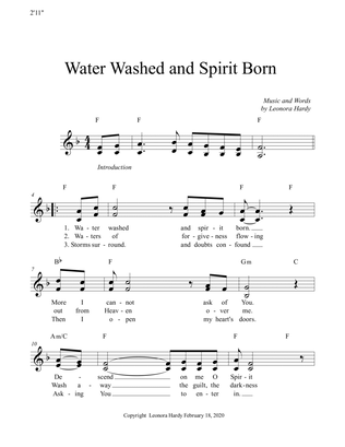 Water Washed and Spirit Born (lead sheet)
