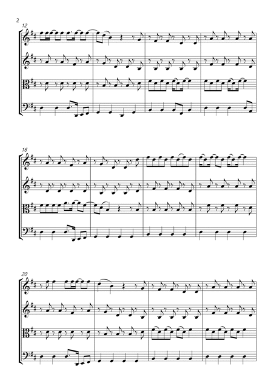 Home Home String Quartet scores gallery preview page 2