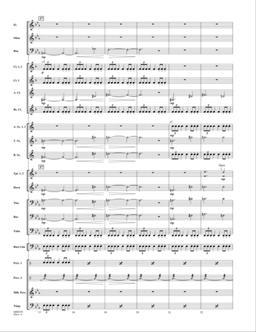 Mars (from The Planets) - Conductor Score (Full Score) Concert Band scores gallery preview page 4