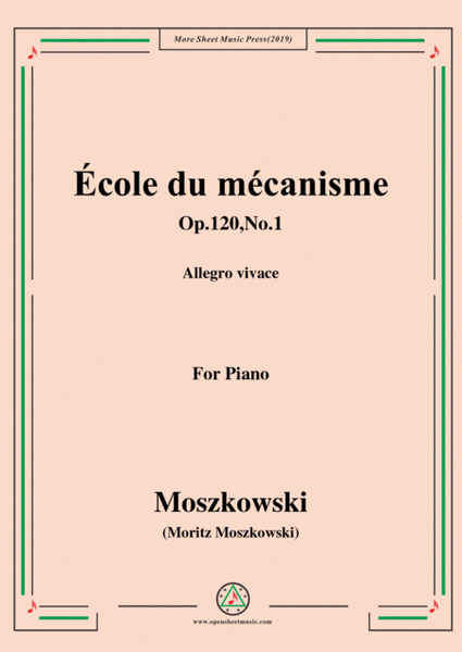 Duvernoy-École du mécanisme,Op.120,No.1,for Piano