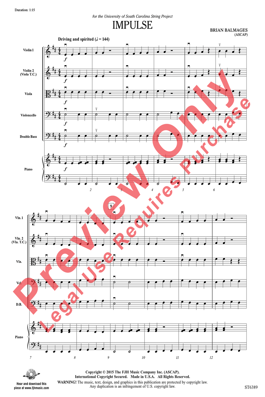 Impulse Impulse String Orchestra scores gallery preview page 3