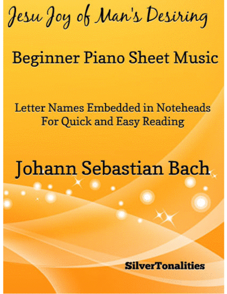 Jesu Joy of Man's Desiring Beginner Piano Sheet Music