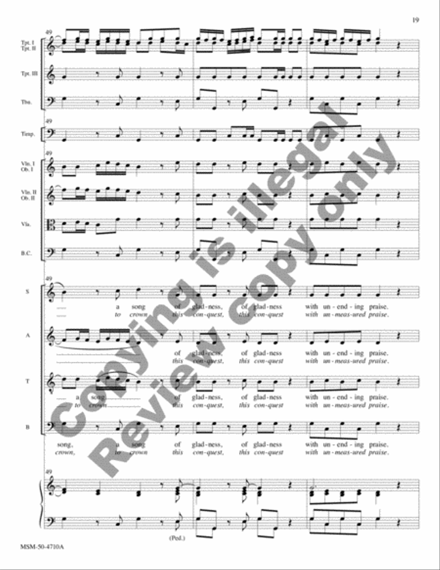 Sing unto God from Judas Maccabaeus (Full Score) Choir scores gallery preview page 11