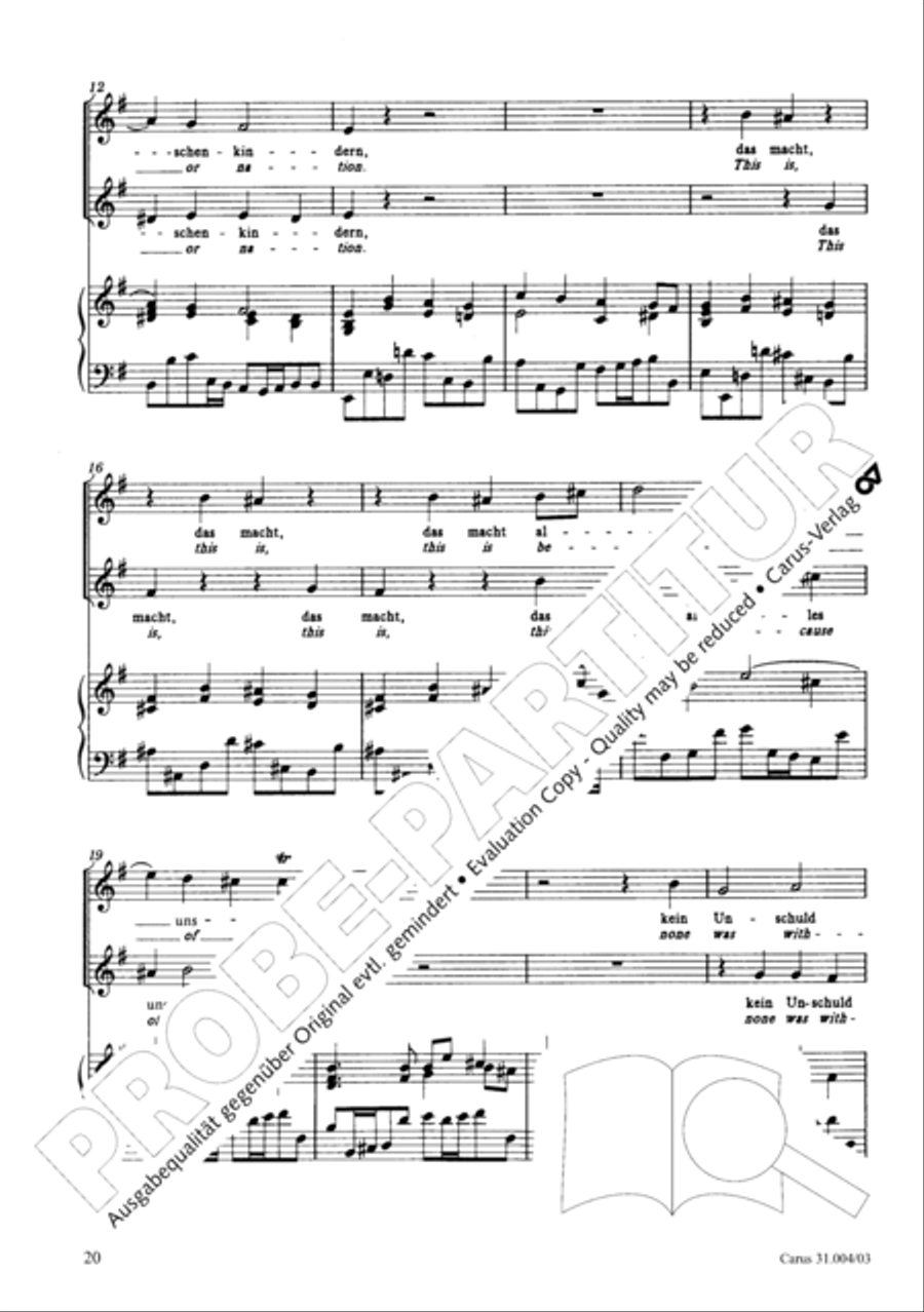 Christ lay in death's cold prison (Christ lag in Todesbanden) 4-Part scores gallery preview page 21