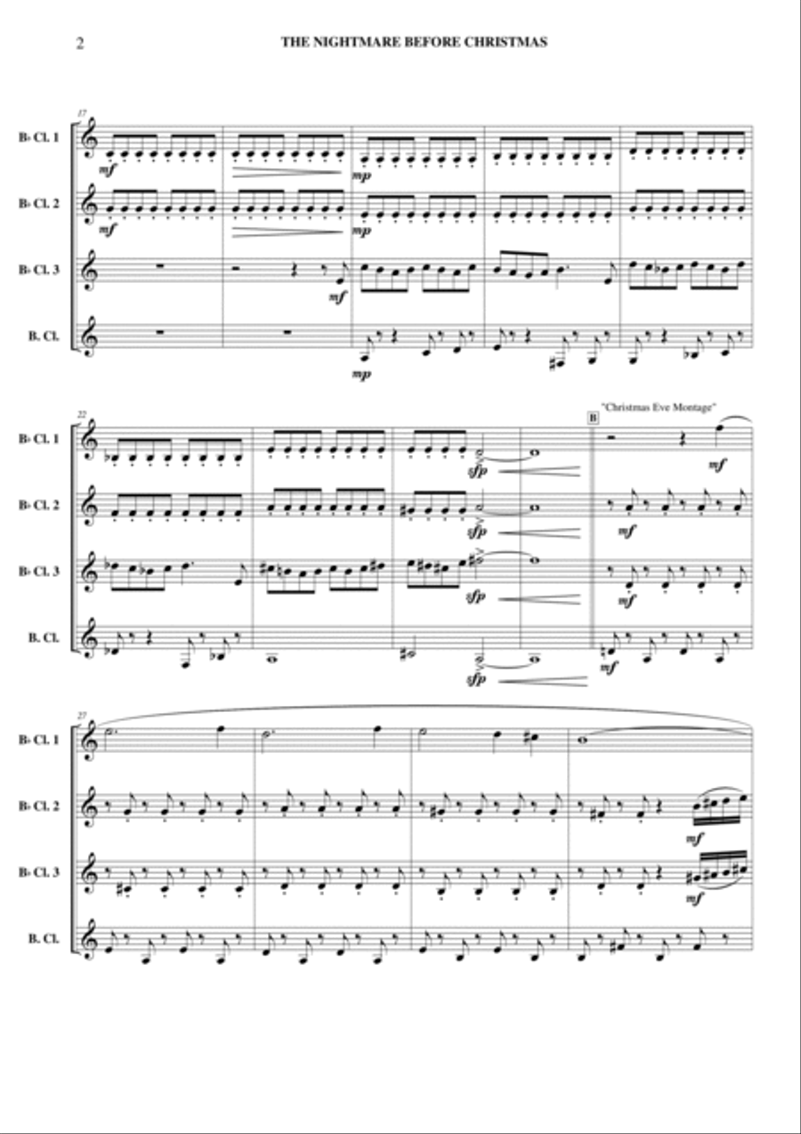 Overture Clarinet Quartet scores gallery preview page 3