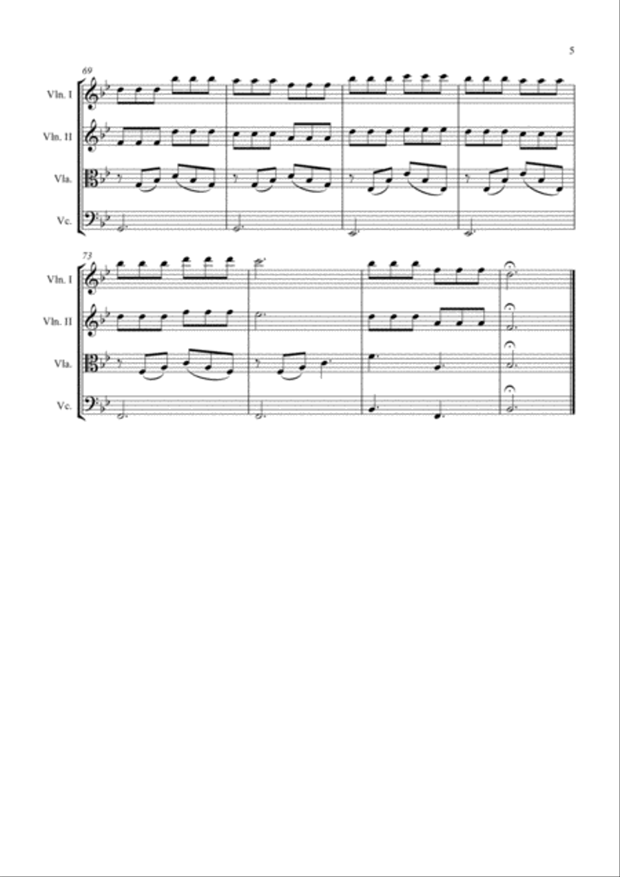A Thousand Years String Quartet scores gallery preview page 5