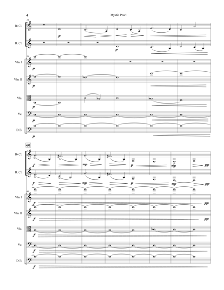 Mystic Pearl (arr. for Clarinet/Bass Clarinet Woodwind Duet scores gallery preview page 6