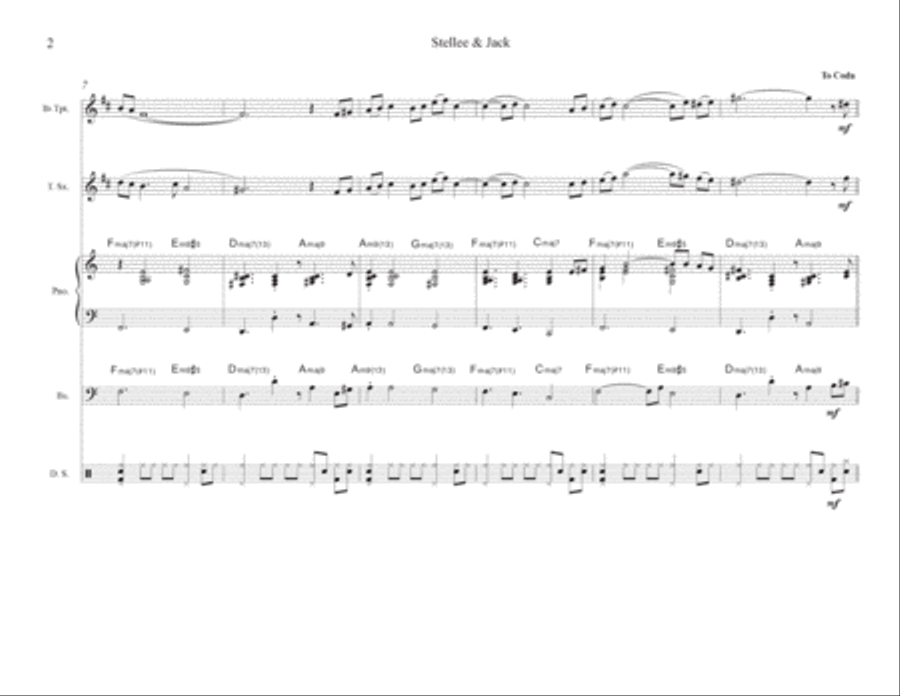 Stellee & Jack Stellee & Jack Jazz Ensemble scores gallery preview page 4