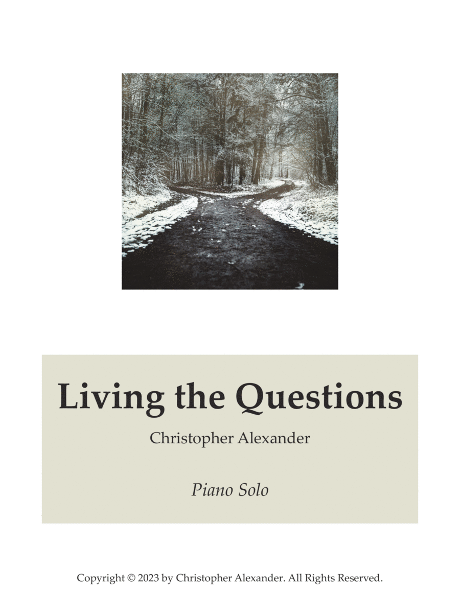 Living the Questions Living the Questions Piano Solo scores gallery preview page 1