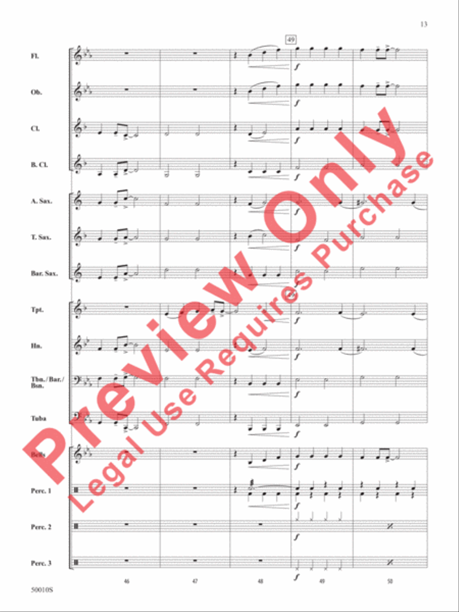 A Holiday Santa-bration Concert Band scores gallery preview page 14