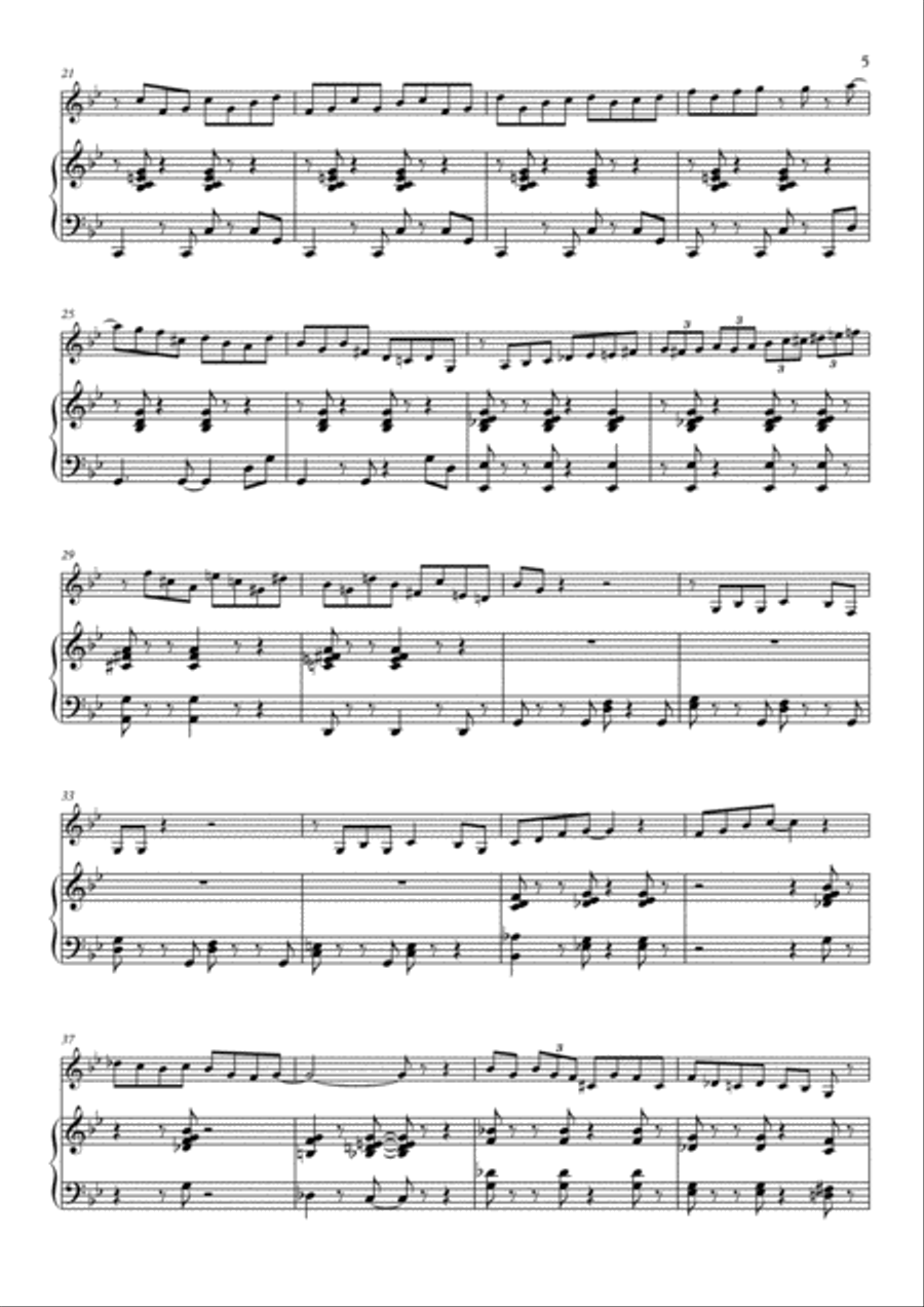 Little Jazz Suite for Alto Saxophone and Organ (or Piano) Alto Saxophone scores gallery preview page 5