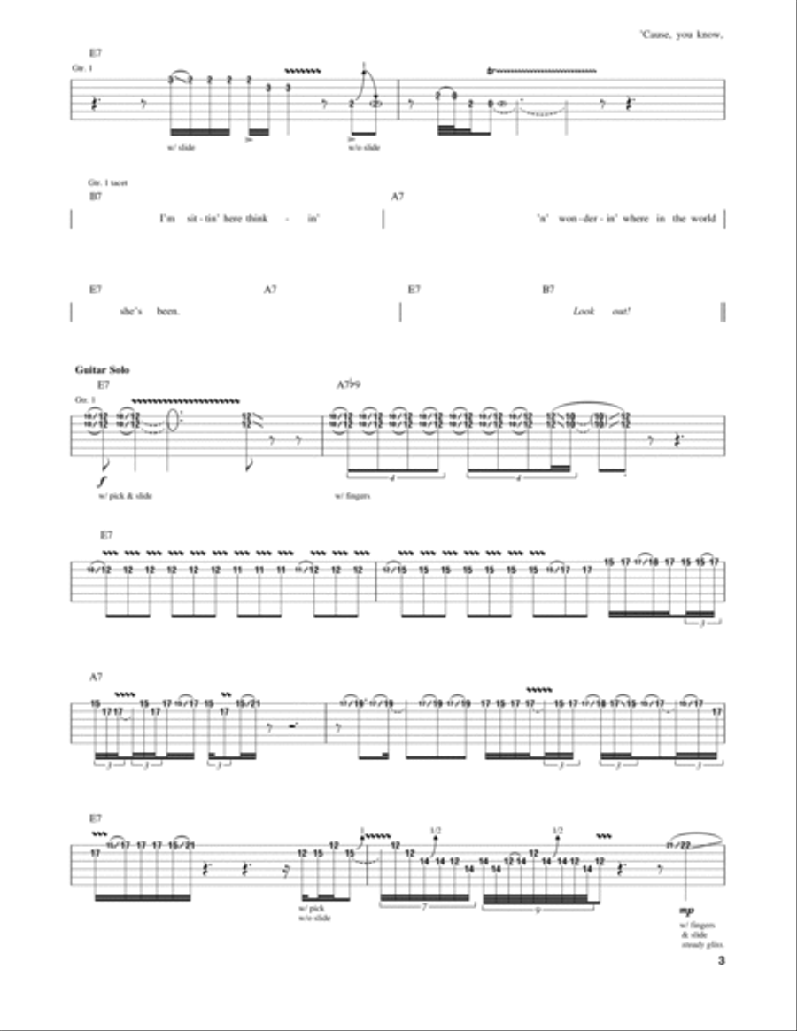 My Home Is On The Delta Electric Guitar scores gallery preview page 3