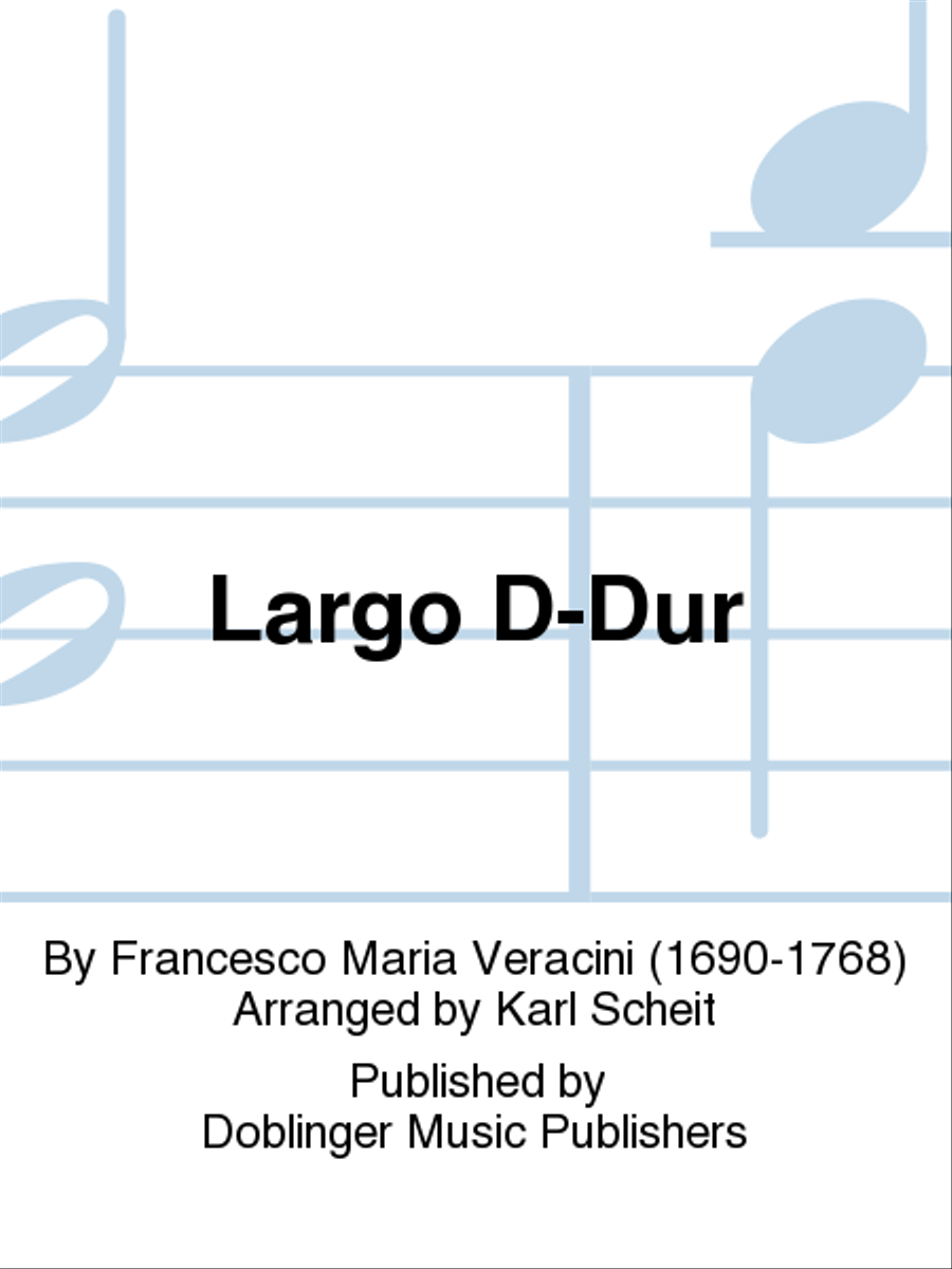 Largo D-Dur Flute scores gallery preview page 1