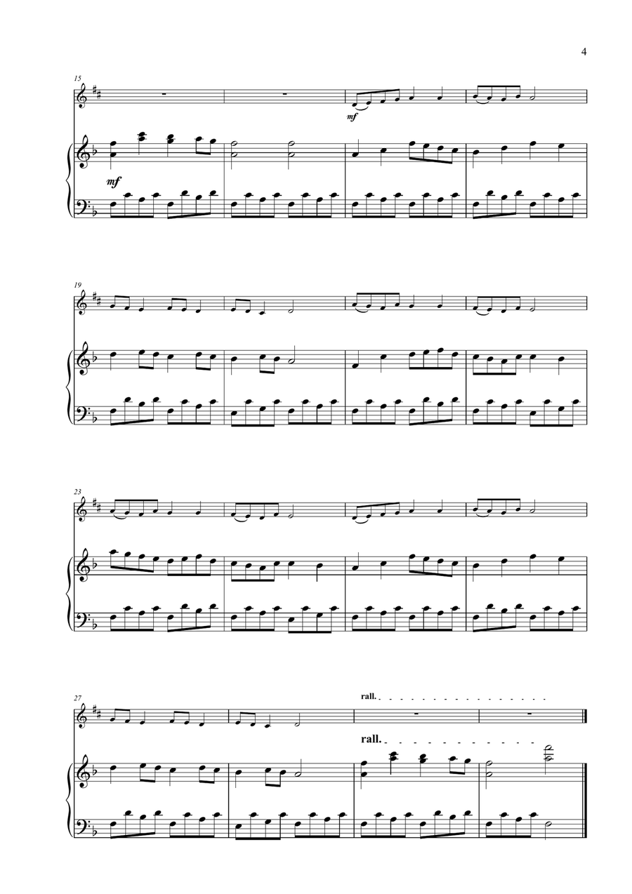 14 Fun Solos for Horn in Eb and Piano Piano scores gallery preview page 5
