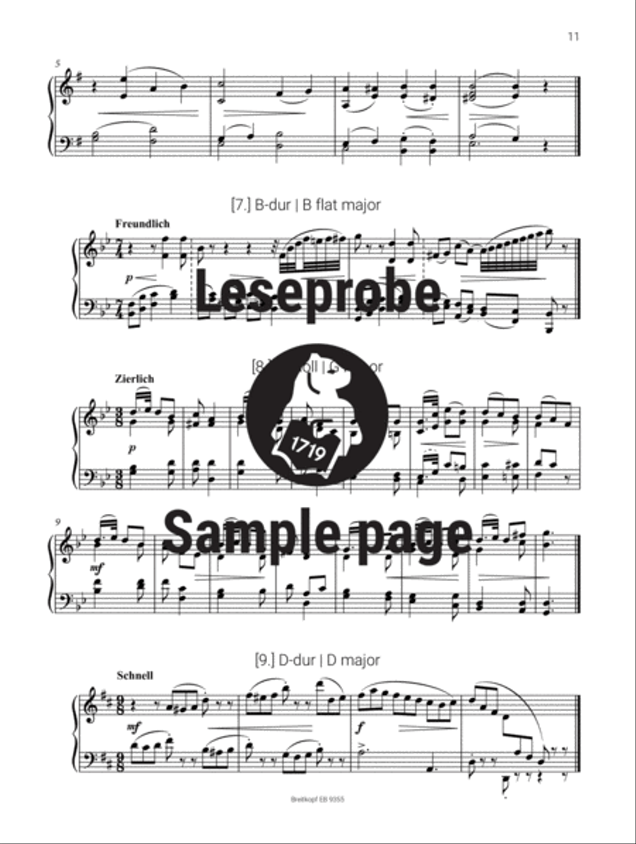 Little Cadences, Canons and Preludes for Pianoforte Piano Solo scores gallery preview page 4