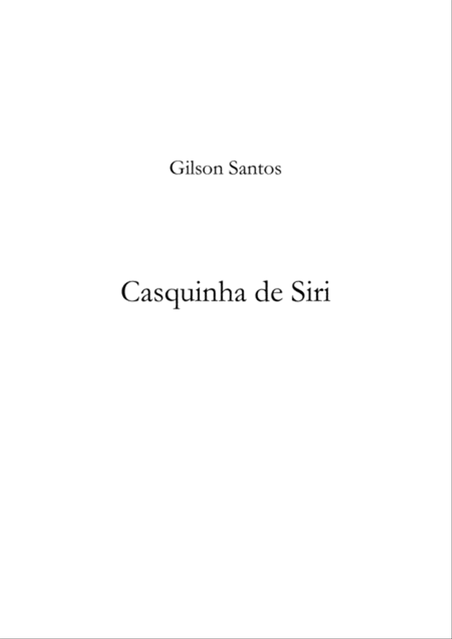 Casquinha de Siri - Saxophone Quartet image number null