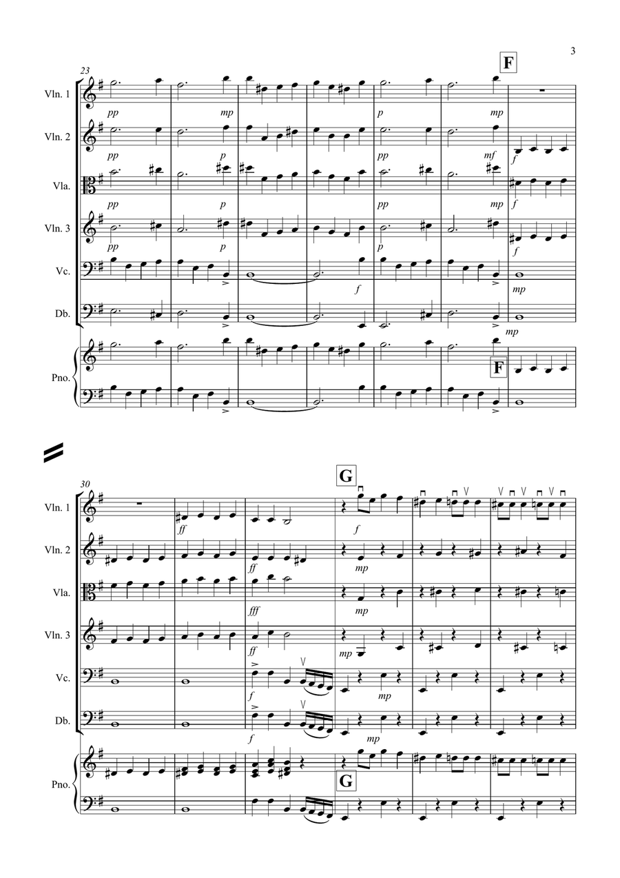 Dance of the Sugar Plum Fairy (fantasia from Nutcracker) for String Orchestra String Orchestra scores gallery preview page 3