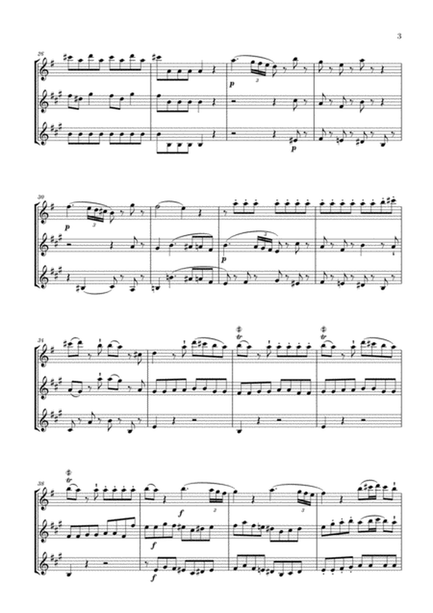 Eine Kleine Nachtmusik for Oboe, Clarinet and Bass Clarinet image number null