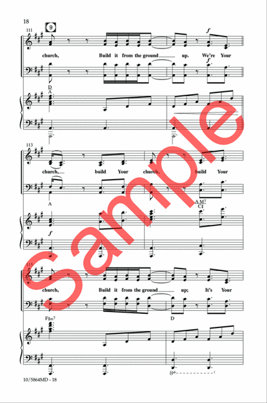 Build Your Church 4-Part scores gallery preview page 18