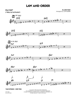Law And Order - C Solo Sheet