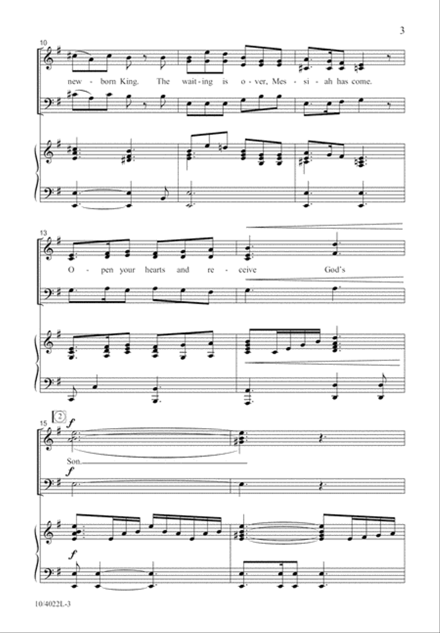 Welcome the Child of Light 3-Part scores gallery preview page 4