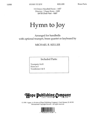 Book cover for Hymn to Joy