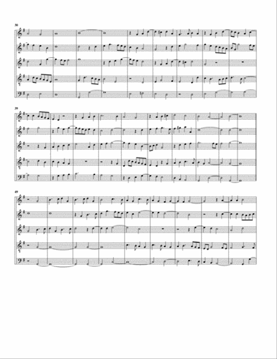 Ave Regina Coelorum (arrangement for 5 recorders) Recorder scores gallery preview page 3