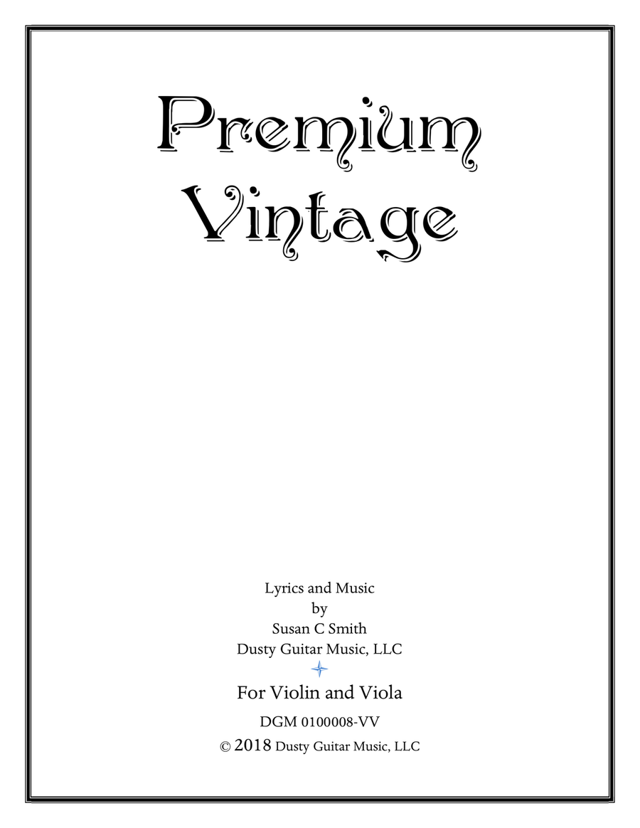 Premium Vintage for Violin and Viola Duet String Duet scores gallery preview page 1