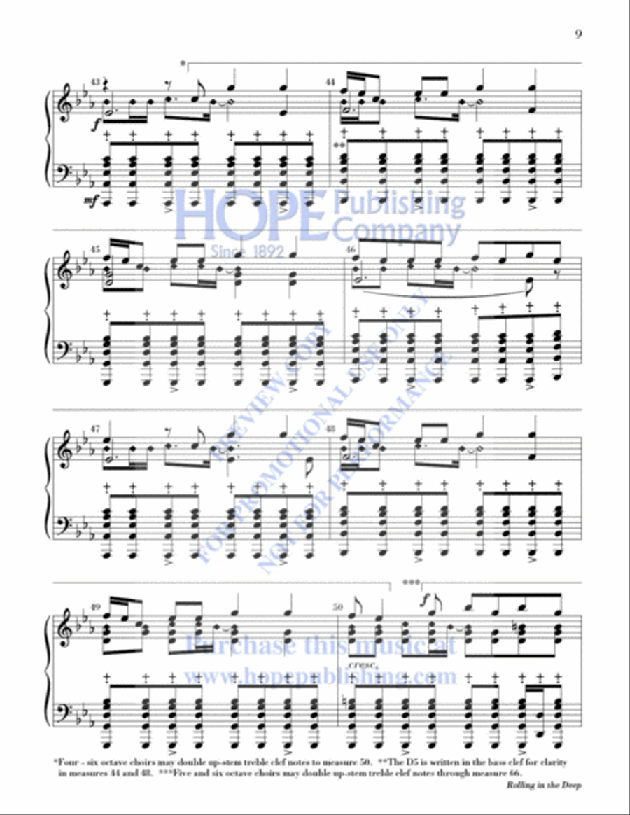 Rolling in the Deep 2-Octaves scores gallery preview page 10