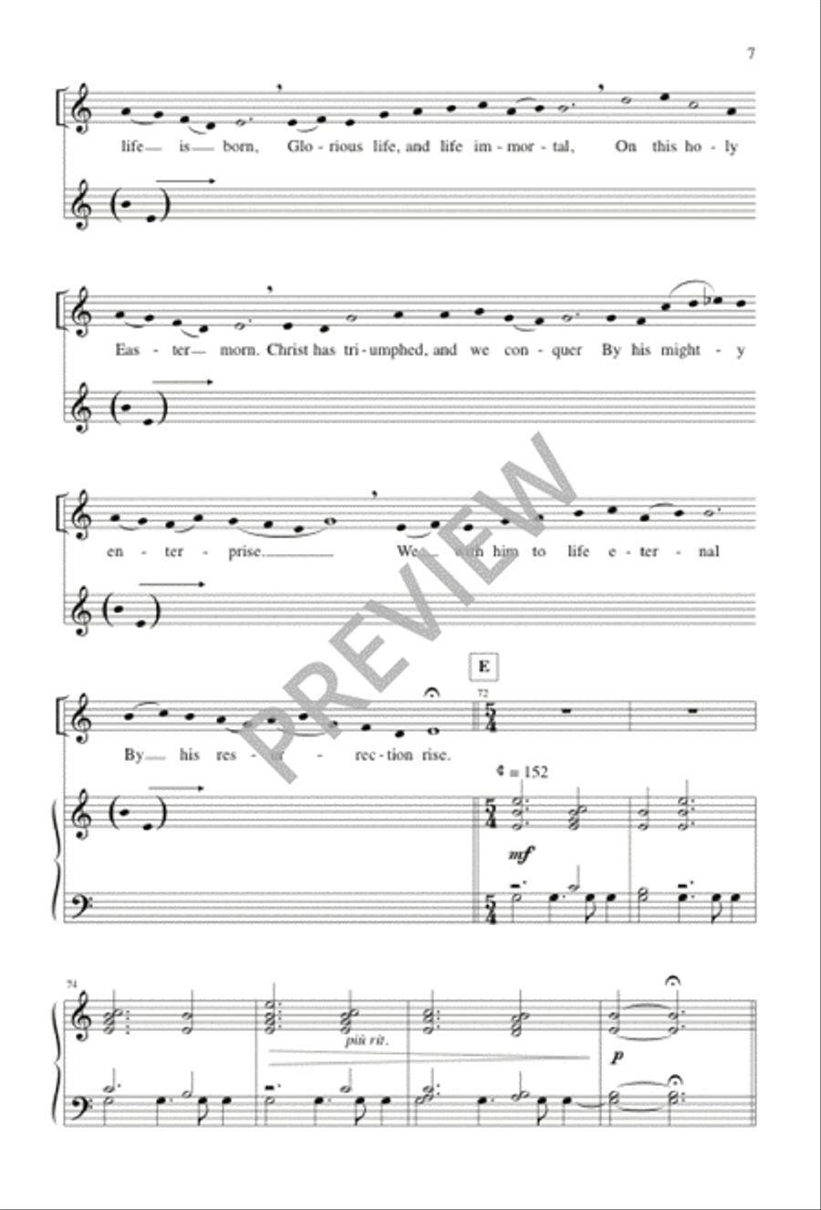 Alleluia! Alleluia! Hearts and Voices Heavenward Raise SA scores gallery preview page 6